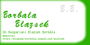 borbala blazsek business card