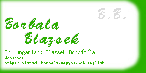 borbala blazsek business card